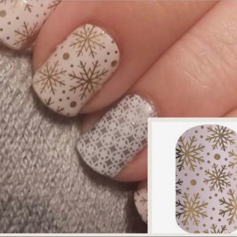 Jamberry nail wrap Champagne frost rare